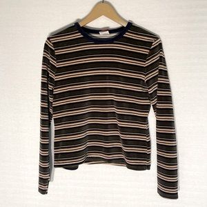 SOLD IN-STORE VTG Striped Retro Long Sleeve Shirt